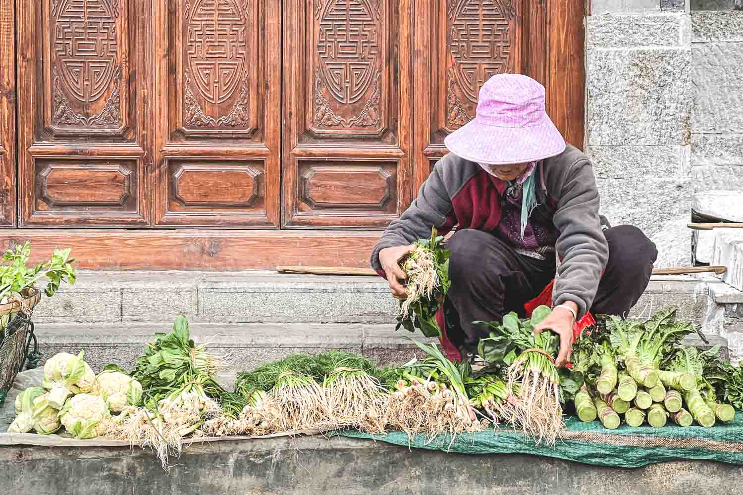 Market Day at Dali's San Yue Jie Street in Yunnan, China